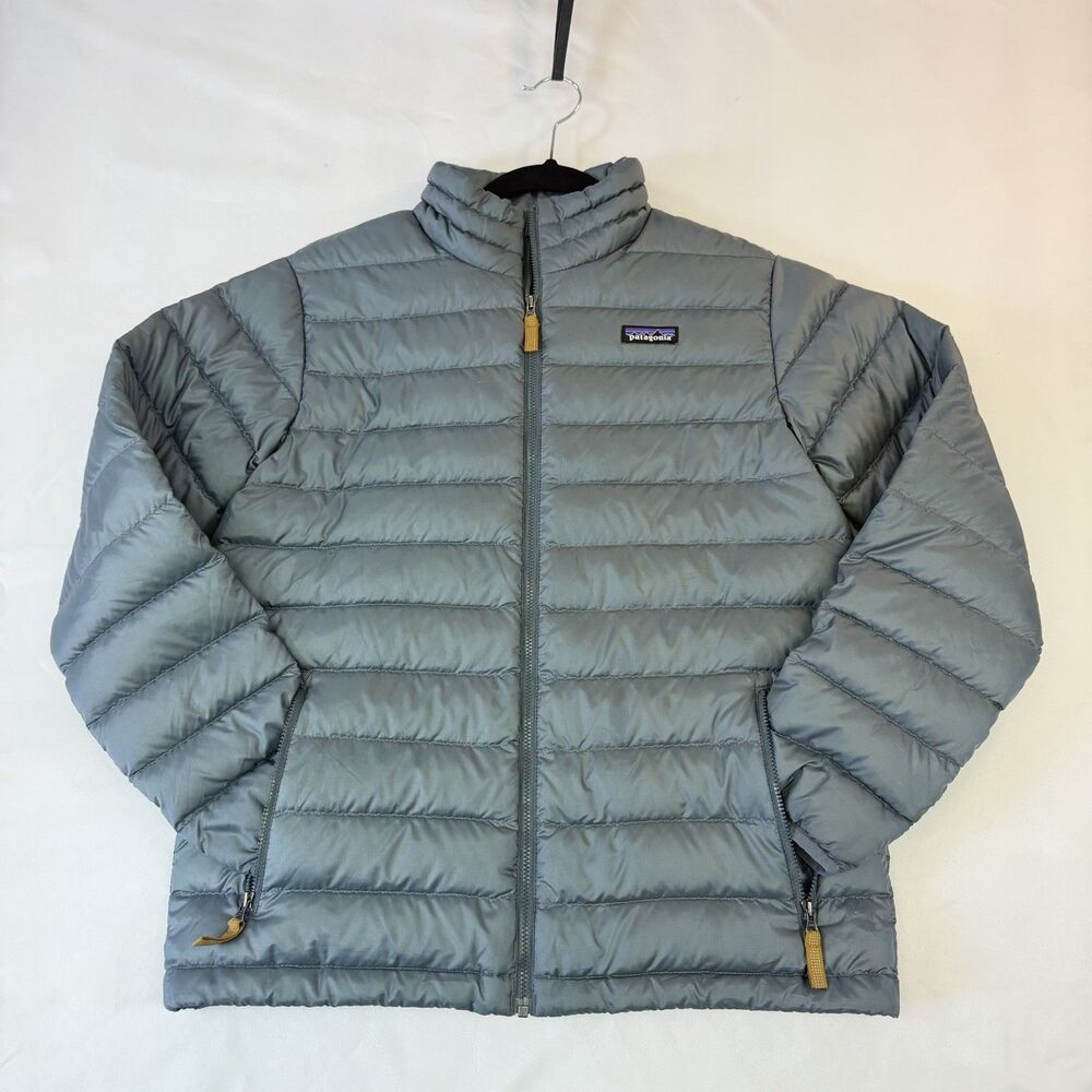 PATAGONIA DOWN SWEATER PUFFER QUILTED COAT JACKET BOYS SZ XL 14 YOUTH KIDS TEEN